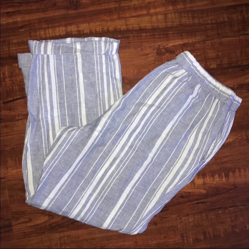 Blue / white stripped dressy pants